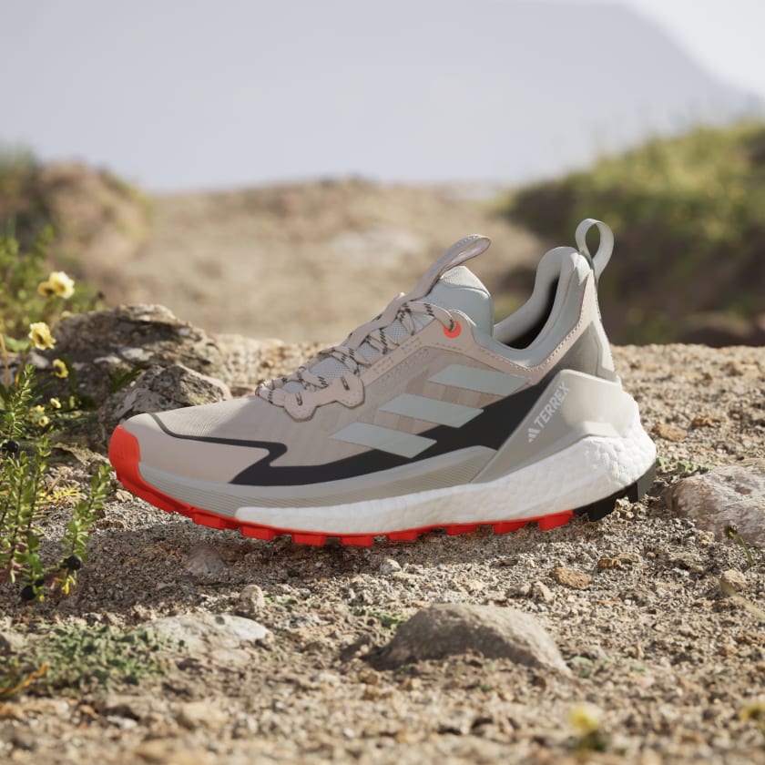 Adidas Women Terrex Free Hiker 2.0 Low Gore-Tex Hiking Shoe in Wonder Beige Grey - Image 6