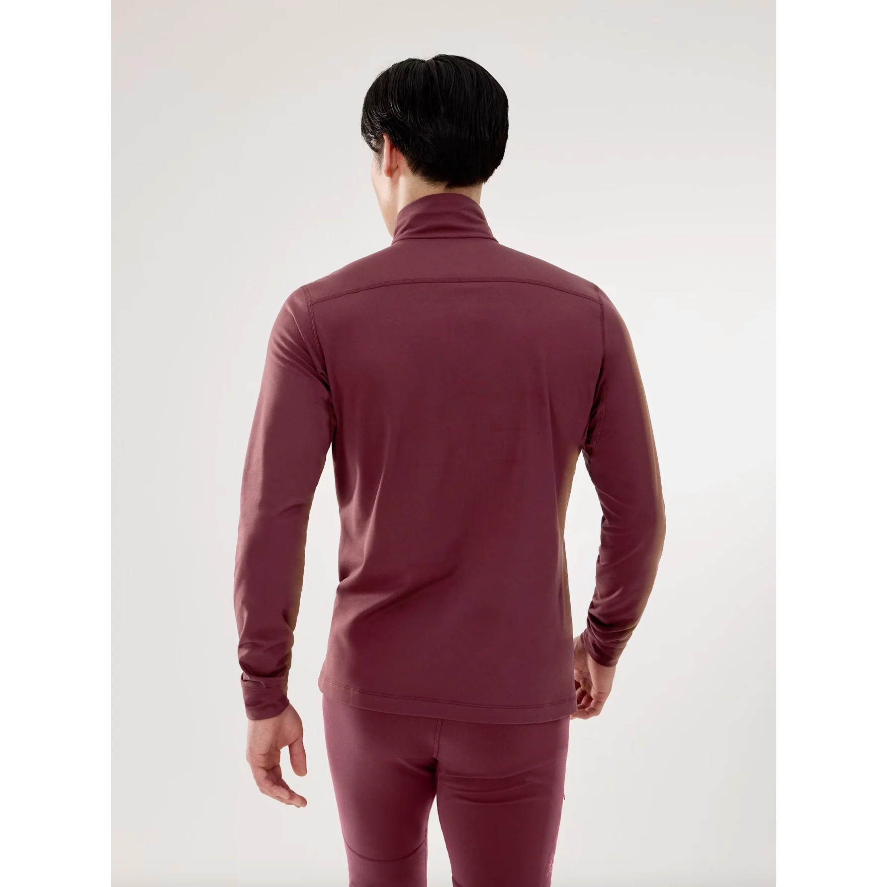 Arc'teryx Men's Rho LT Zip Neck in Mars - Image 4