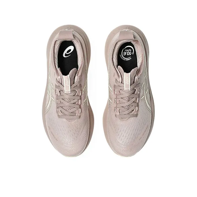 Asics Women's Gel-Nimbus 27 Running Shoes in Fawn/Birch - Image 6