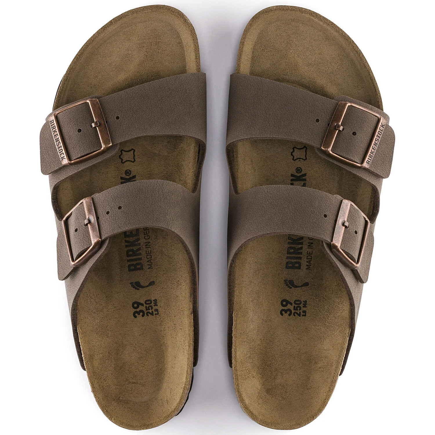 Birkenstock Arizona Birkibuc Classic Footbed Sandal in Mocca - Image 4