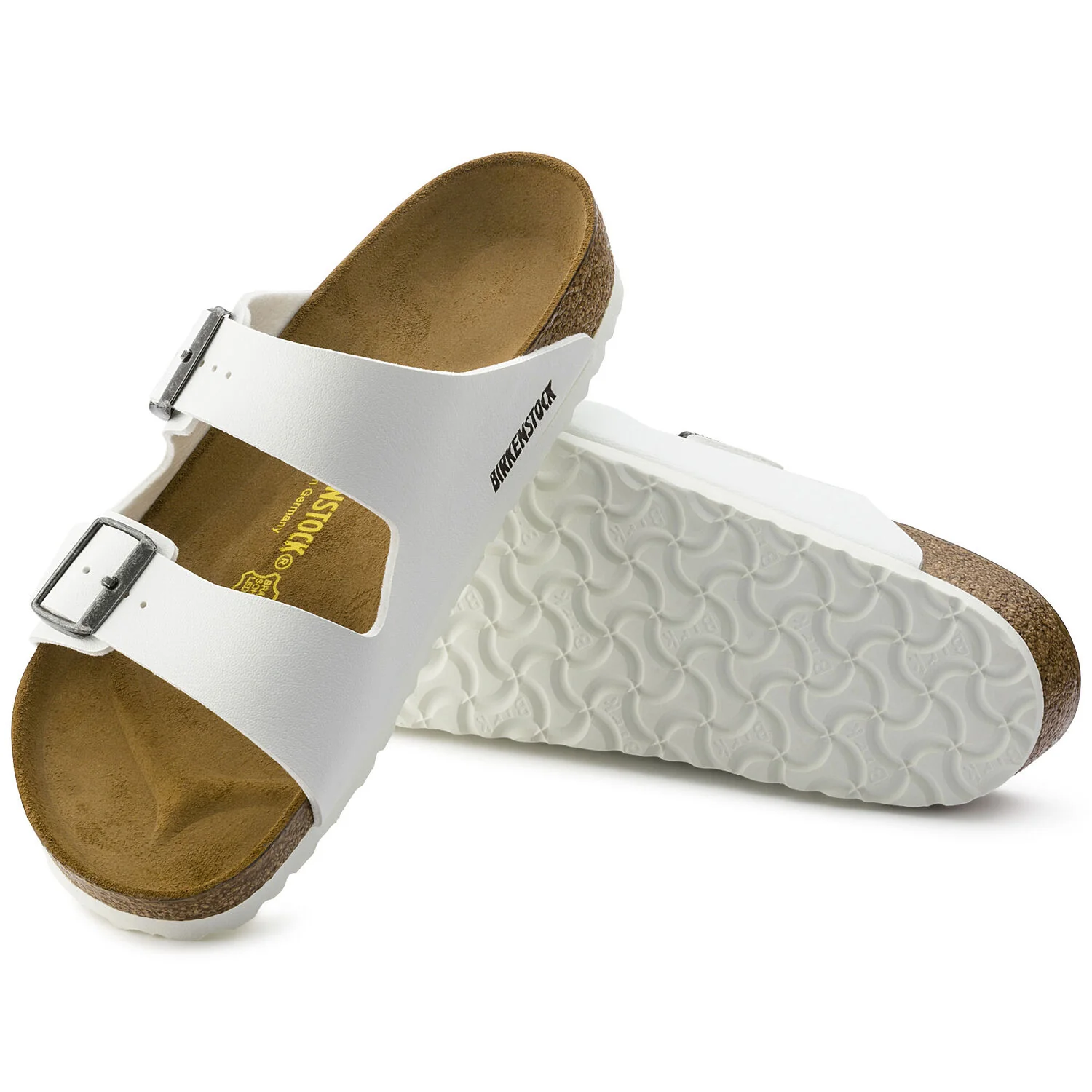 Birkenstock Arizona Birko-Flor Classic Footbed Sandal in White - Image 4
