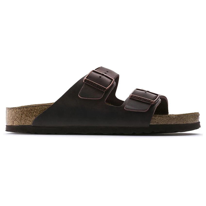 Birkenstock Arizona Oiled Leather Soft Footbed Sandal in Habana - Image 3