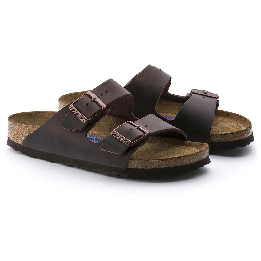 Birkenstock Arizona Oiled Leather Soft Footbed Sandal in Habana - Image 7