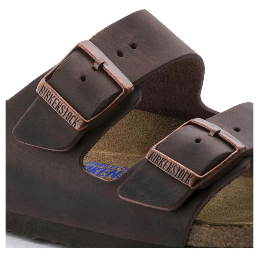 Birkenstock Arizona Oiled Leather Soft Footbed Sandal in Habana - Image 8
