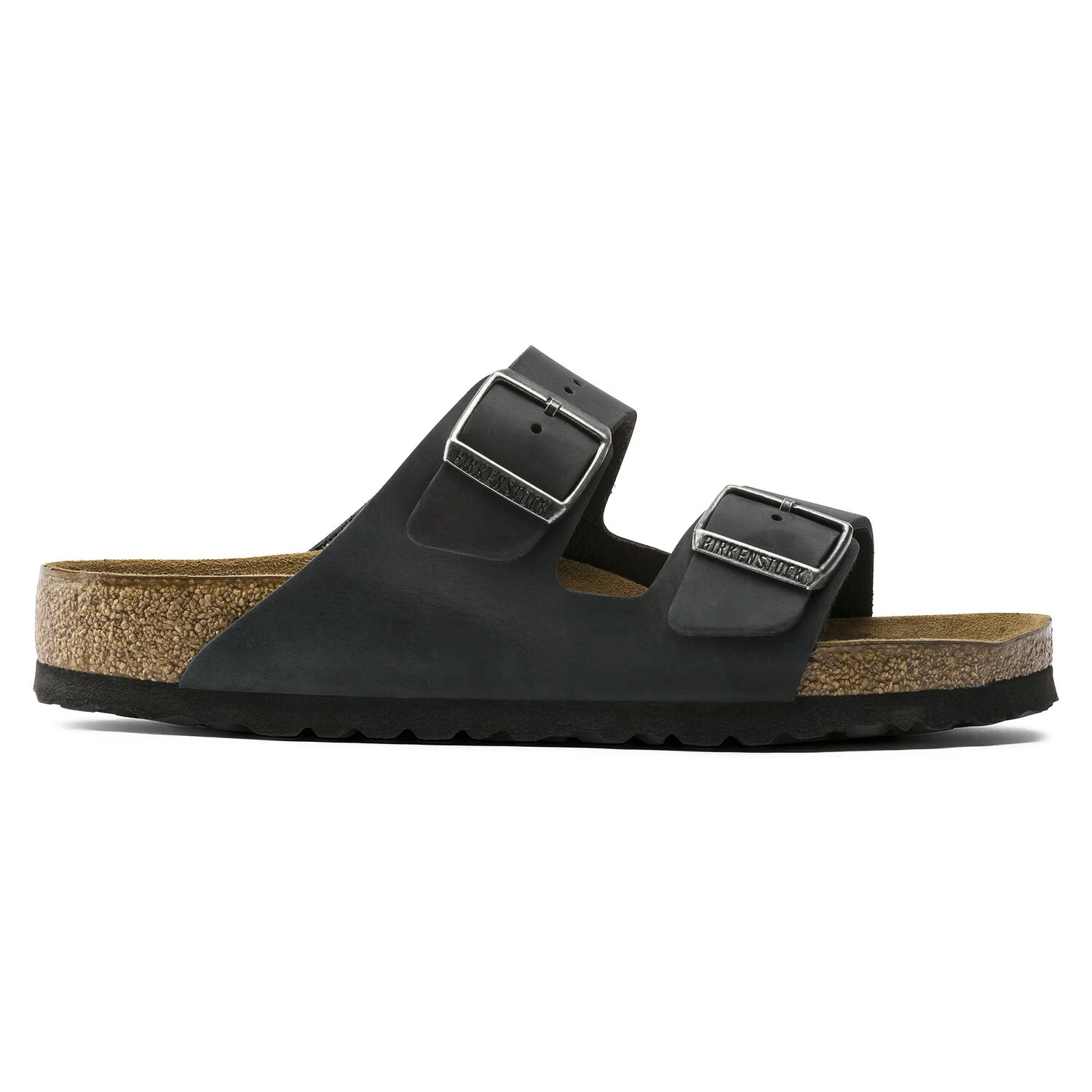 Birkenstock Arizona Soft Footbed Natural Leather Oiled in Black - Image 3
