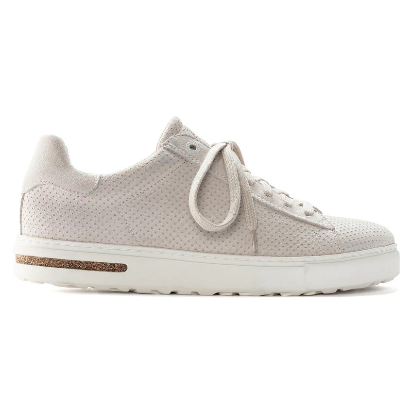 Birkenstock Bend Low in Suede Embossed in Antique White - Image 3