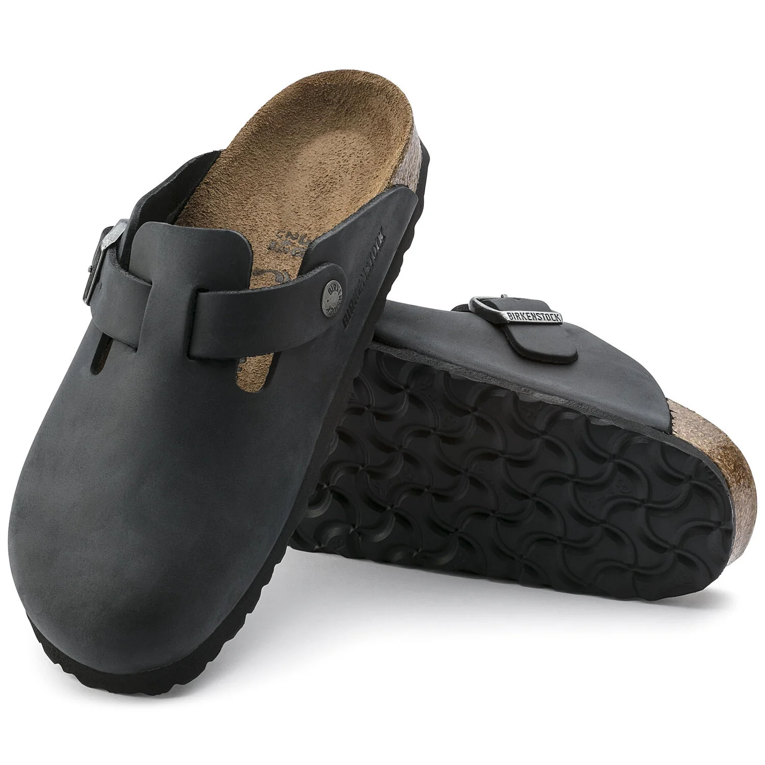 Birkenstock Boston Oiled Leather in Black - Image 5