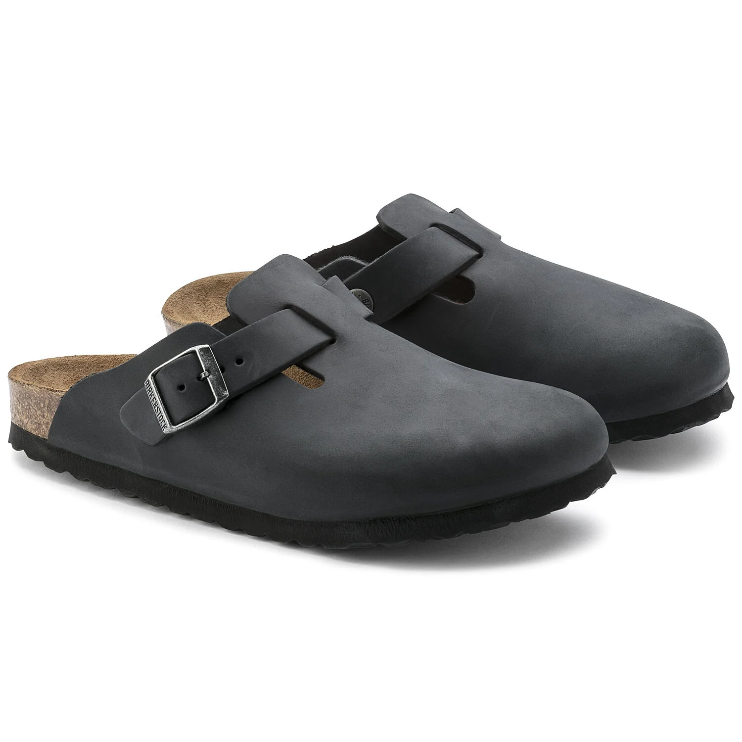 Birkenstock Boston Oiled Leather in Black - Image 7