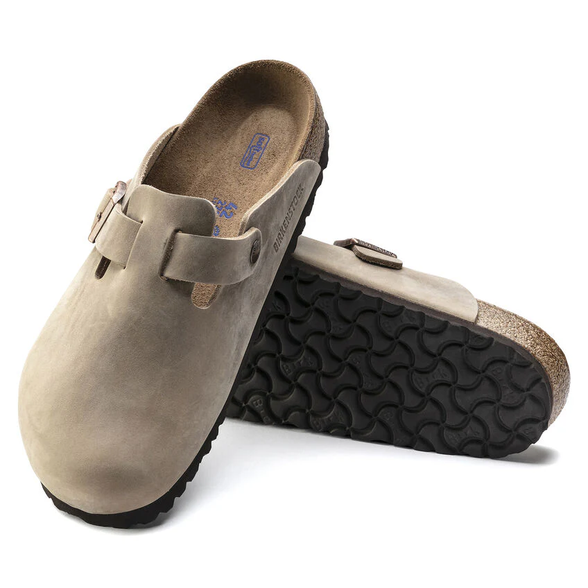 Birkenstock Boston Oiled Leather Soft Footbed Clog in Tabacco Brown - Image 4