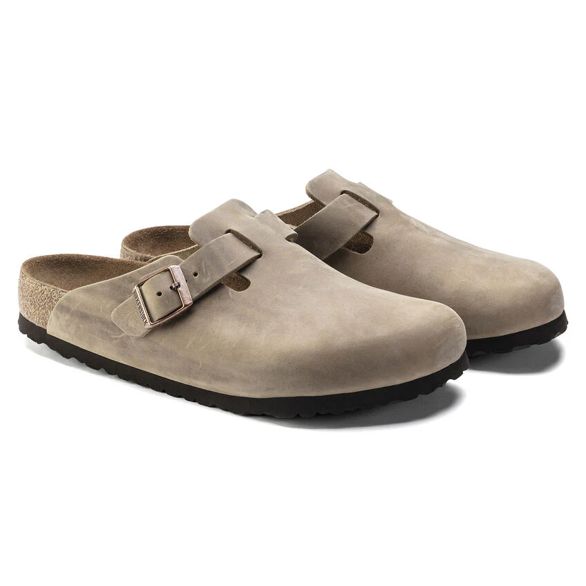 Birkenstock Boston Oiled Leather Soft Footbed Clog in Tabacco Brown - Image 6