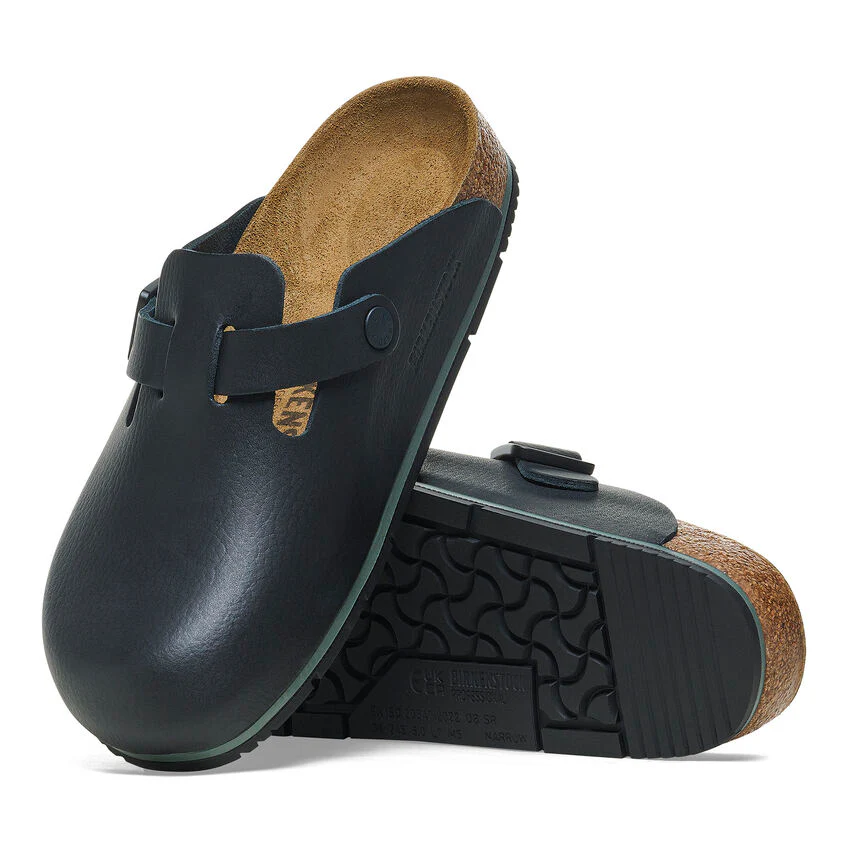 Birkenstock Boston Pro Leather in Black - Image 4