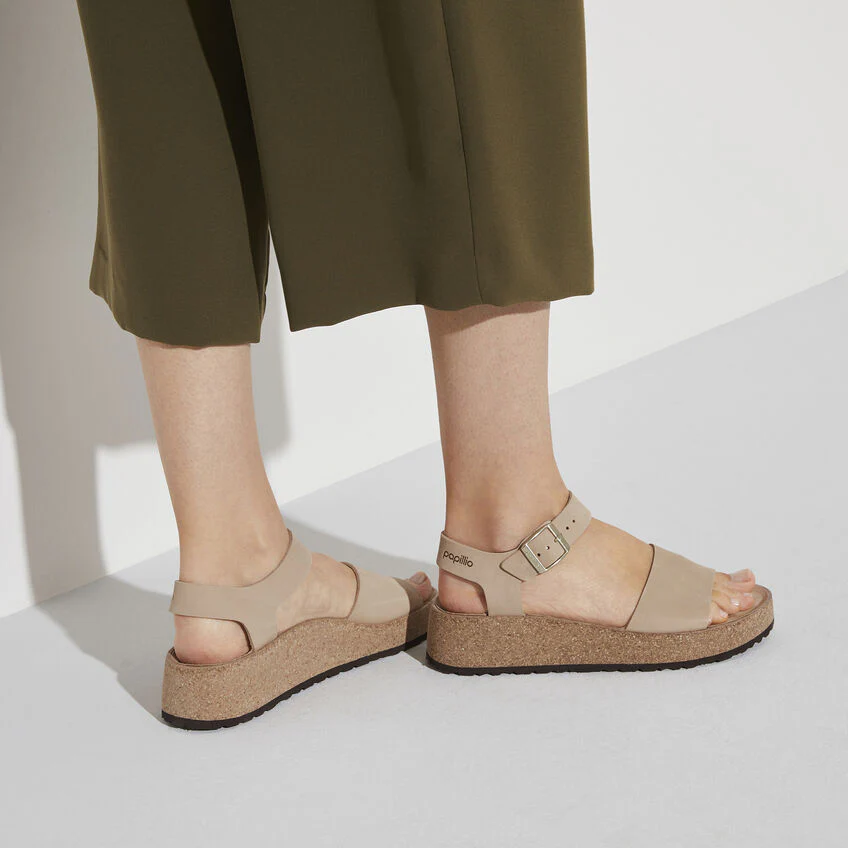 Birkenstock Glenda Nubuck Leather in Sandcastle - Image 2