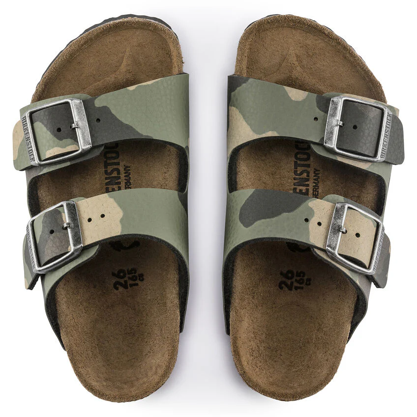 Birkenstock Kid's Arizona Birko-Flor Camo in Desert Soil Khaki - Image 5