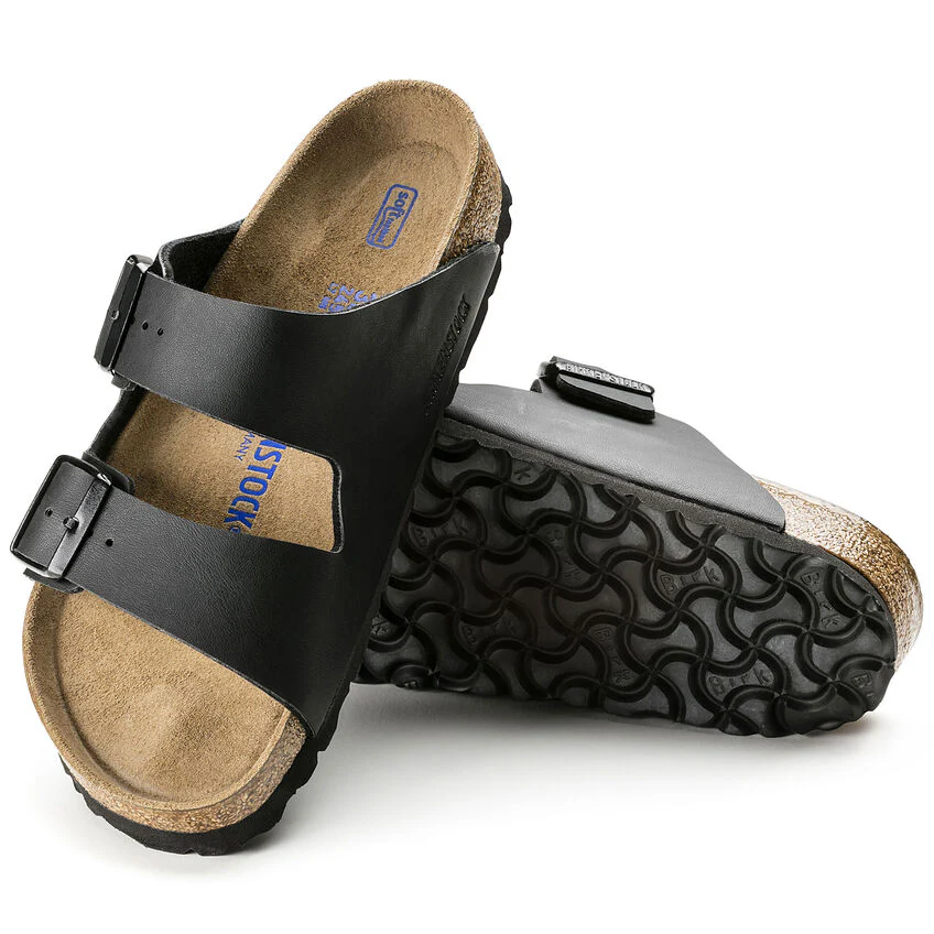 Birkenstock Arizona Birko-flor Soft Footbed Sandal in Black - Image 5