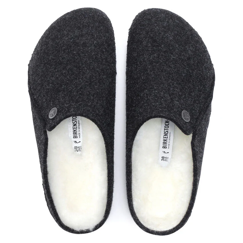 Birkenstock Zermatt Wool Felt Slipper in Anthracite - Image 6