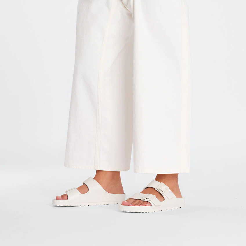 Birkenstock Women's Arizona Eva Essentials Sandal in Eggshell - Image 3