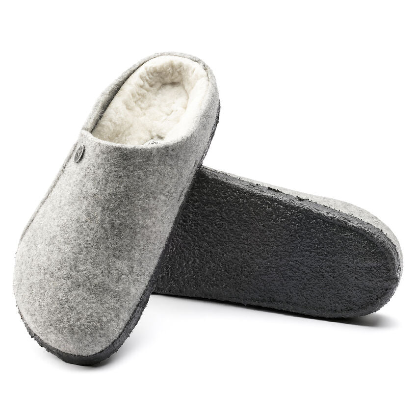 Birkenstock Zermatt Wool Felt Slipper in Light Gray - Image 5
