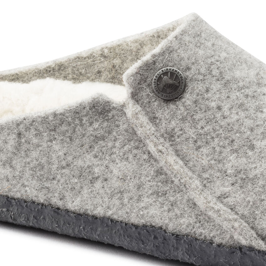 Birkenstock Zermatt Wool Felt Slipper in Light Gray - Image 9