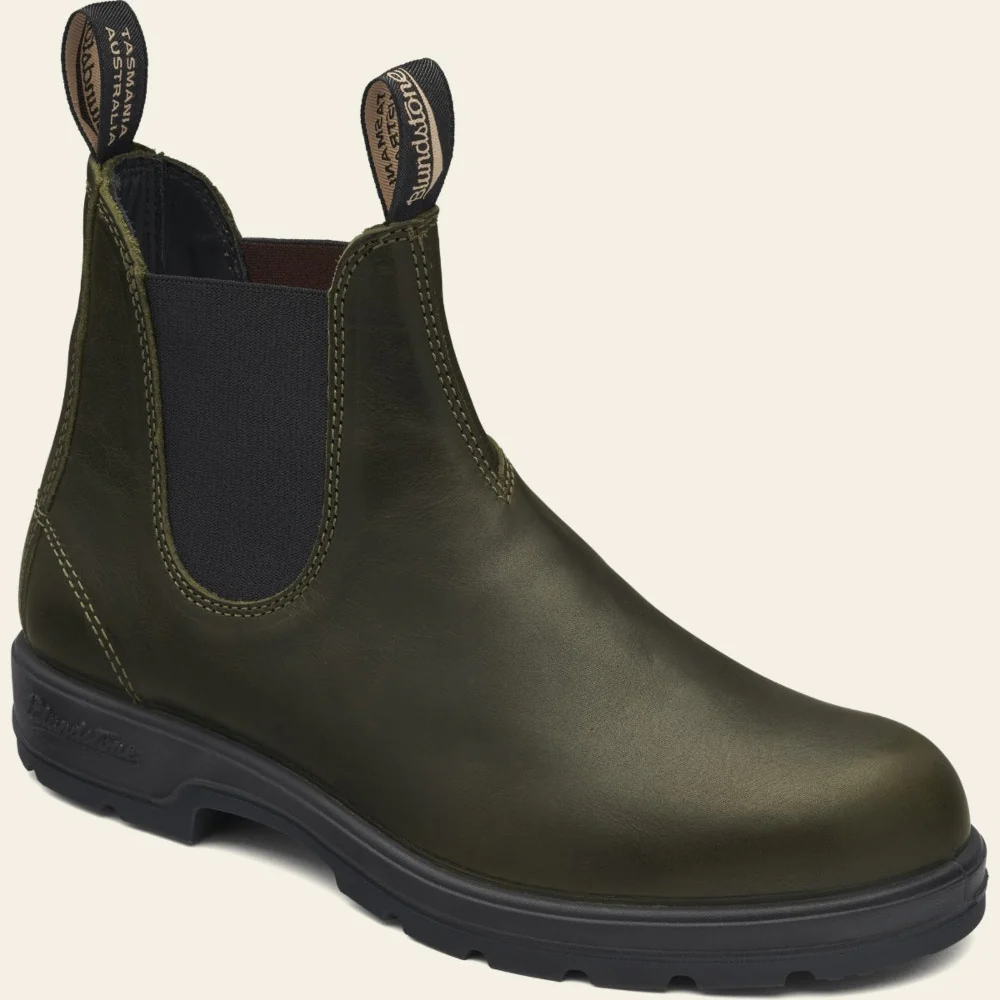 Blundstone Women's Classic 2052 Chelsea Boot in Leather Green - Image 4