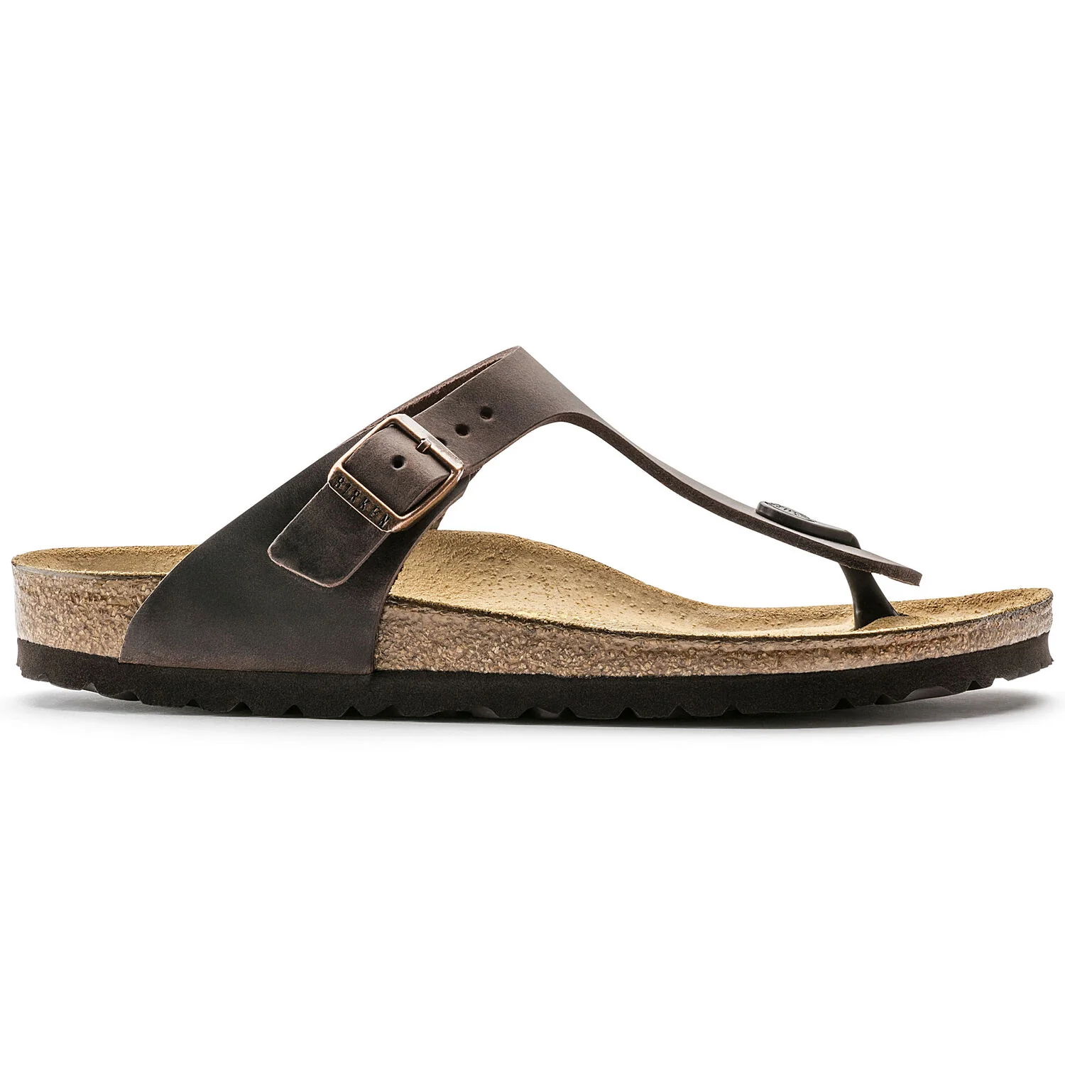 Birkenstock Gizeh Oiled Leather Classic Footbed Sandal in Habana - Image 3