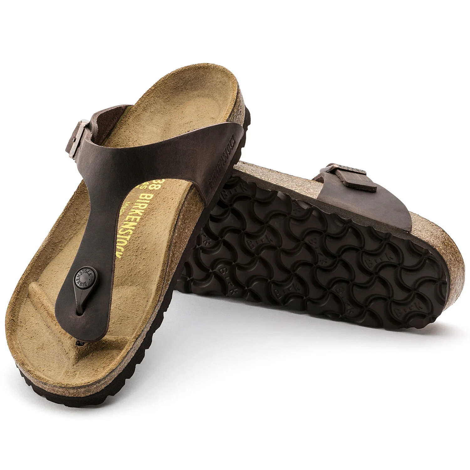 Birkenstock Gizeh Oiled Leather Classic Footbed Sandal in Habana - Image 4