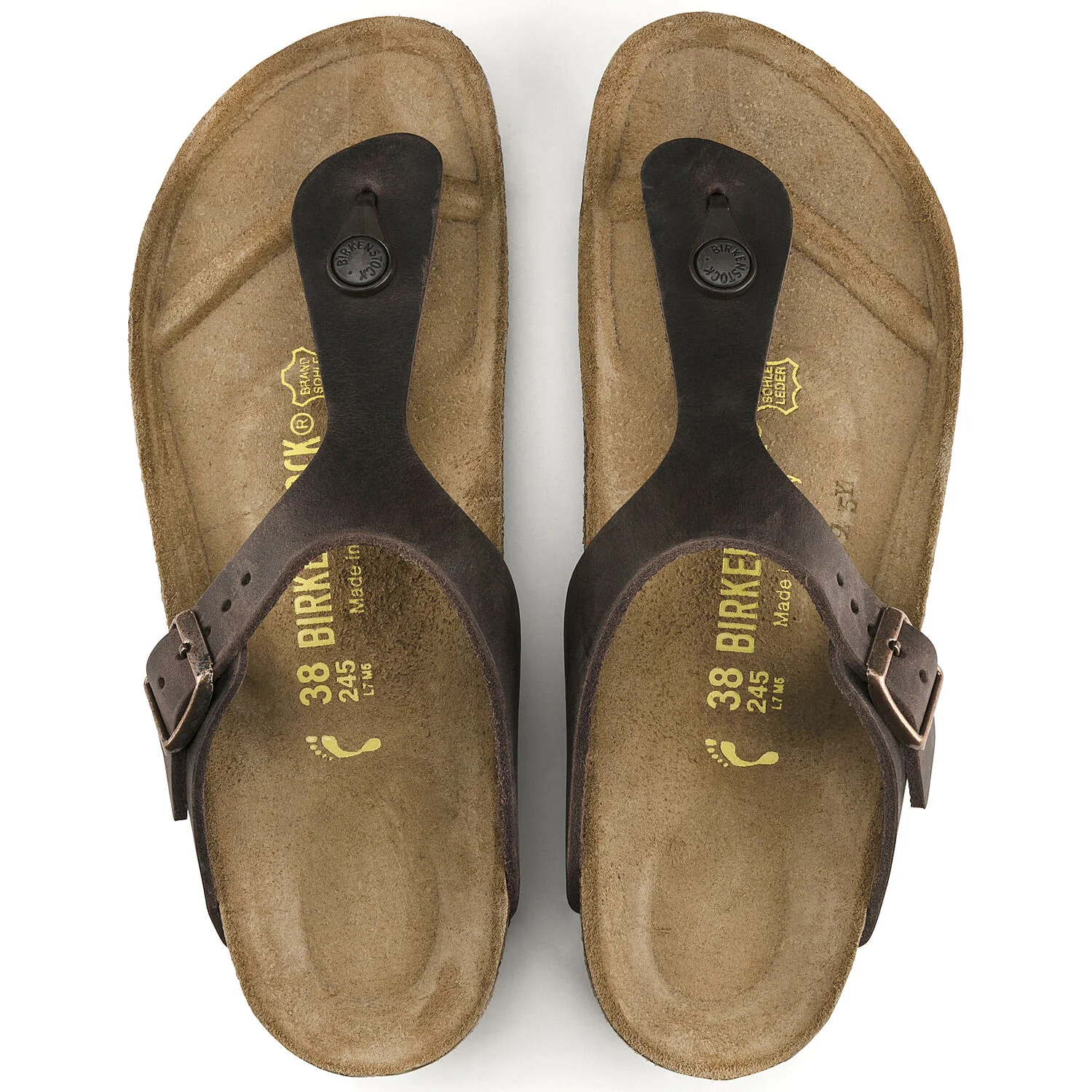 Birkenstock Gizeh Oiled Leather Classic Footbed Sandal in Habana - Image 5
