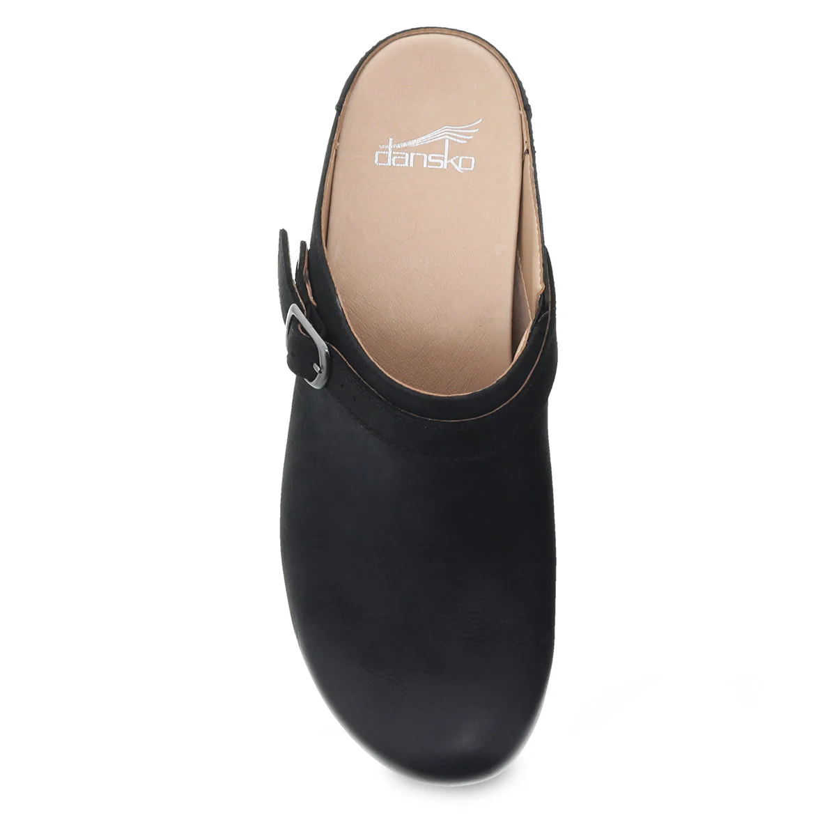 Dansko Women's Brenna in Black Burnished Suede Clog - Image 5