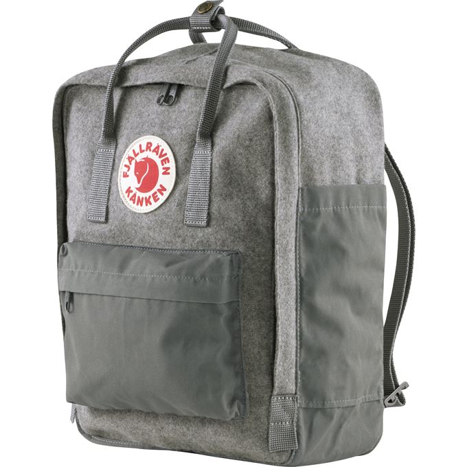 Fjallraven Kanken Re-Wool Backpack in Granite Grey - Image 3