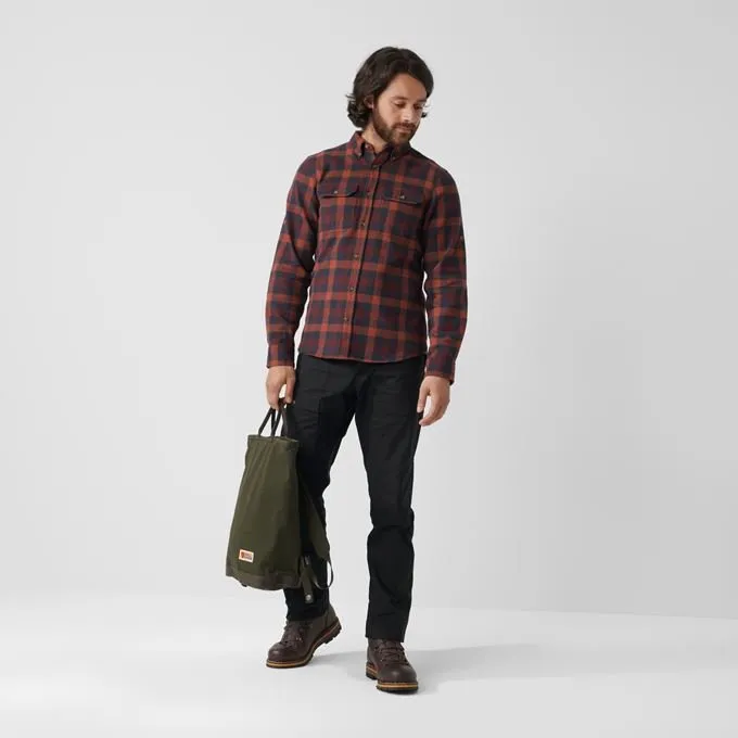 Fjallraven Men's Skog Shirt In True Red - Image 3