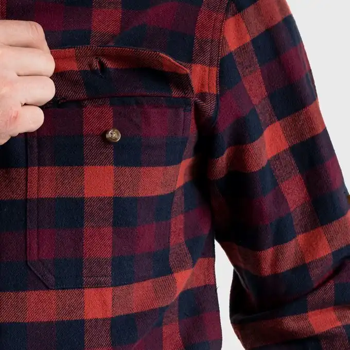 Fjallraven Men's Skog Shirt In True Red - Image 8