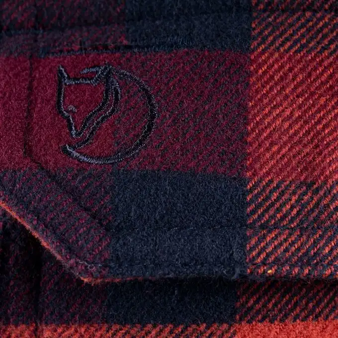 Fjallraven Men's Skog Shirt In True Red - Image 9