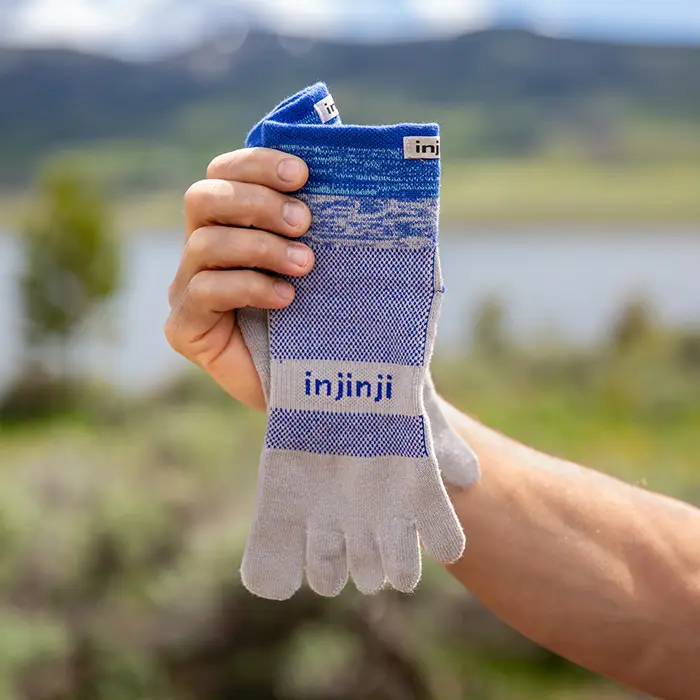 Injinji Men's Trail Midweight Mini-Crew in Neptune - Image 3