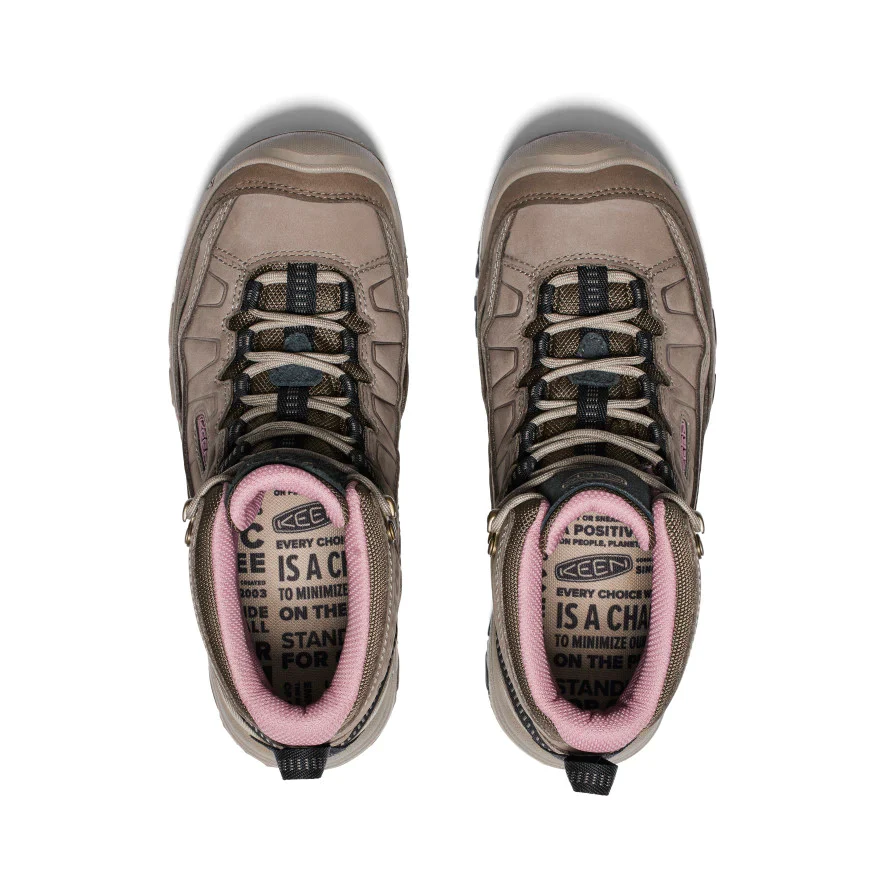 Keen Women's Targhee IV Waterproof Hiking Boot in Brindle Nostalgia Rose - Image 4