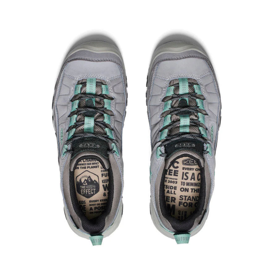 Keen Women's Targhee IV Waterproof Hiking Shoe in Alloy Granite Green - Image 3
