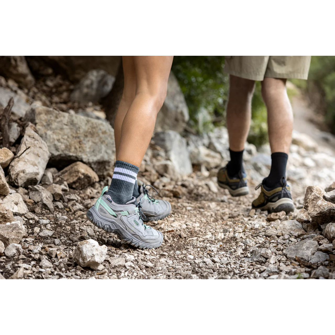Keen Women's Targhee IV Waterproof Hiking Shoe in Alloy Granite Green - Image 6
