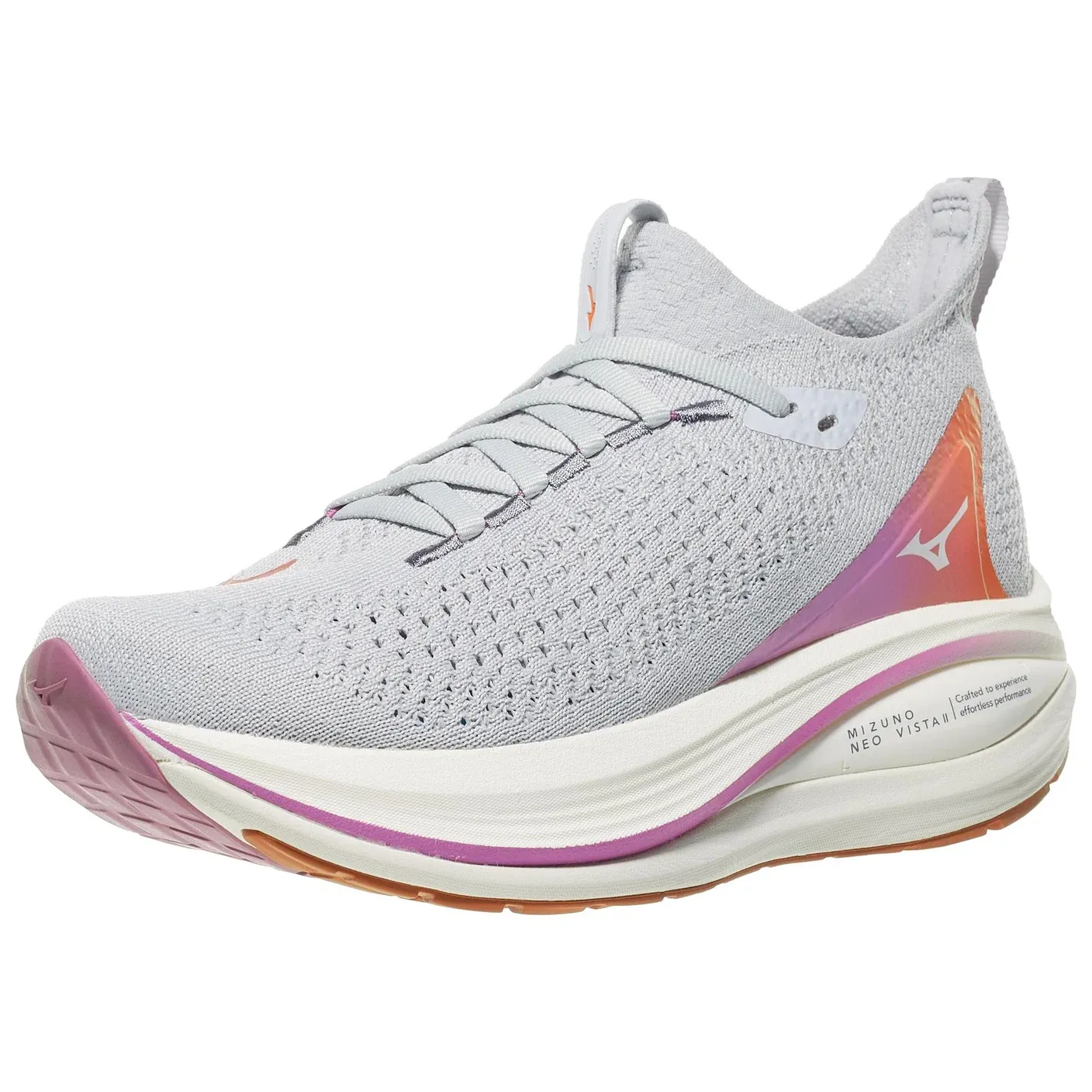 Mizuno Women's Neo Vista 2 Running Shoe in Arctic Ice-White - Image 3