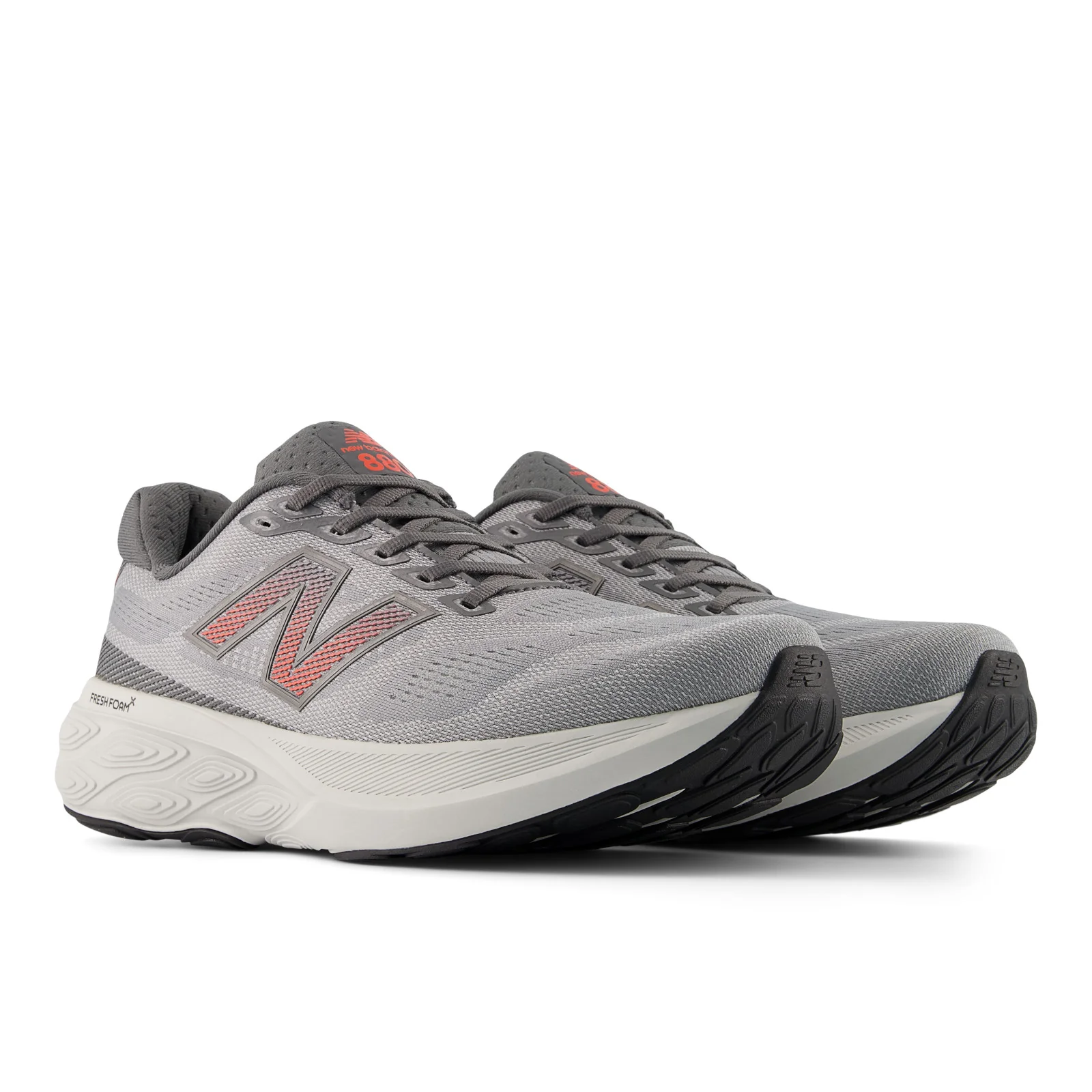 New Balance Men's Fresh Foam X 880v15 in Slate Grey with Reflection and Urgent Red - Image 7