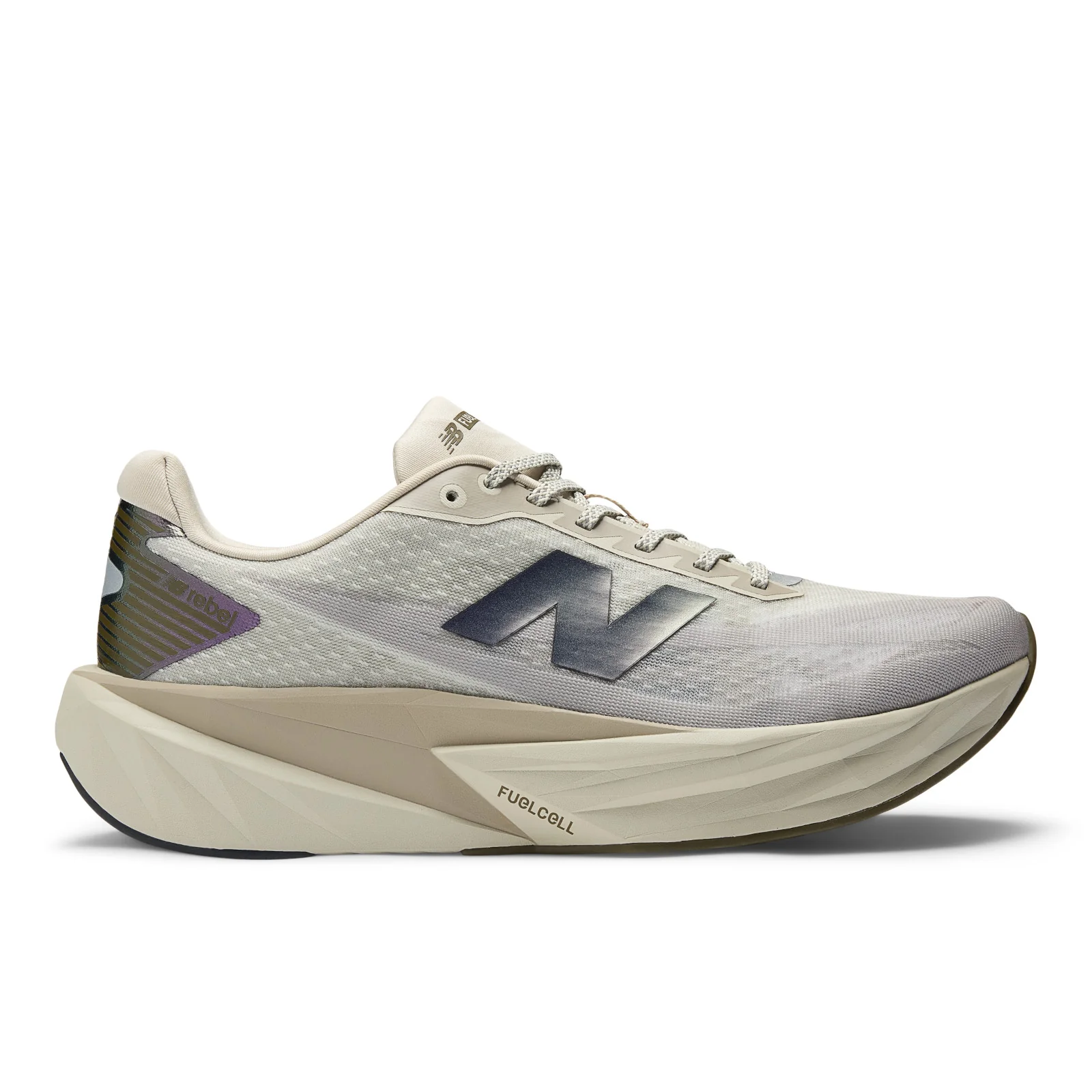 New Balance Men's FuelCell Rebel v5 in Shipyard with Arid Stone and Silver Metallic - Image 5
