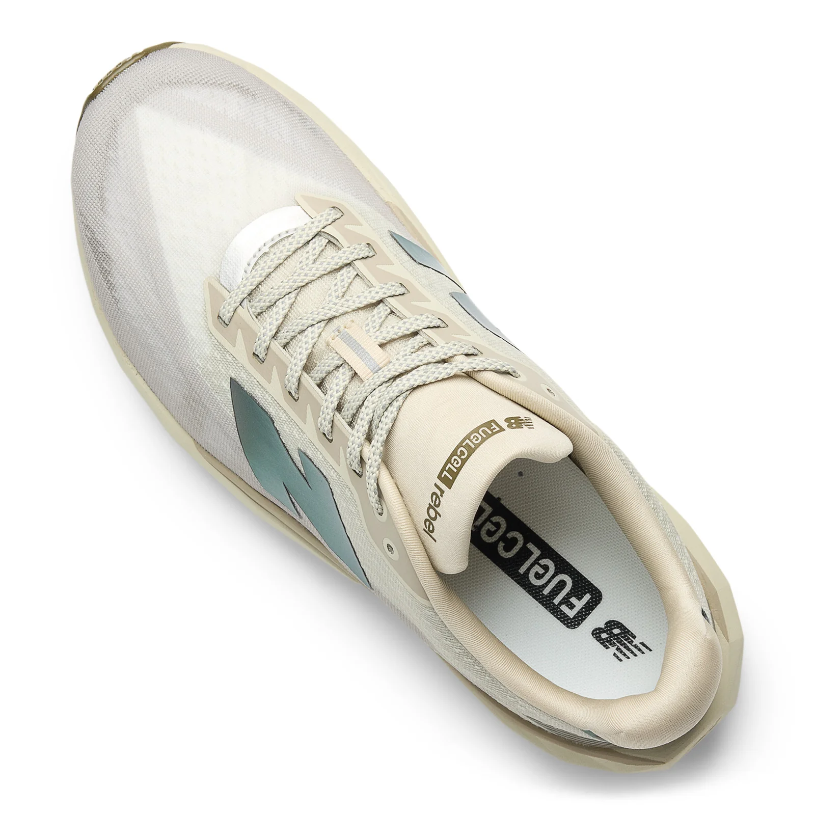 New Balance Men's FuelCell Rebel v5 in Shipyard with Arid Stone and Silver Metallic - Image 9