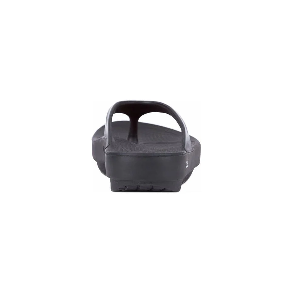 OOFOS Women's OOlala Thong Sandal in Black - Image 5