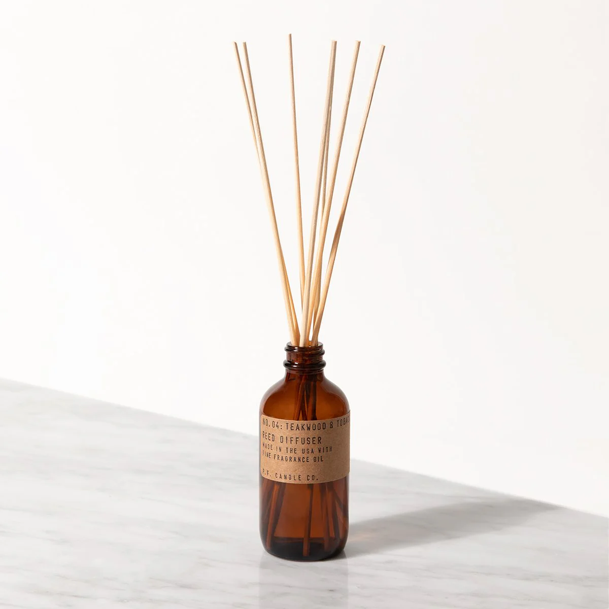 P. F. Candle Co 3.5 oz Reed Diffuser - Teakwood & Tobacco - Image 3