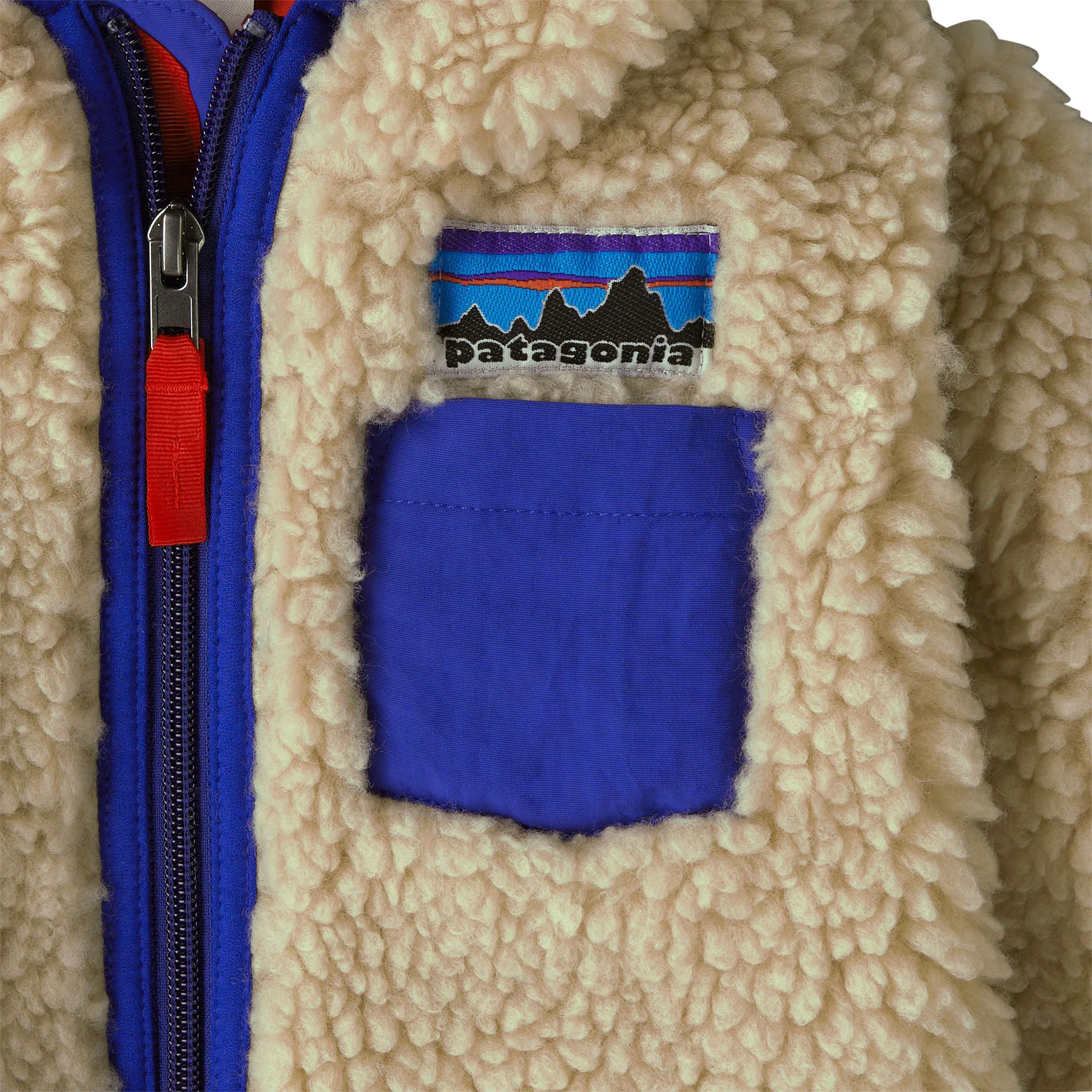 Patagonia Baby Retro-X® Fleece Hoody in Dark Natural - Image 4