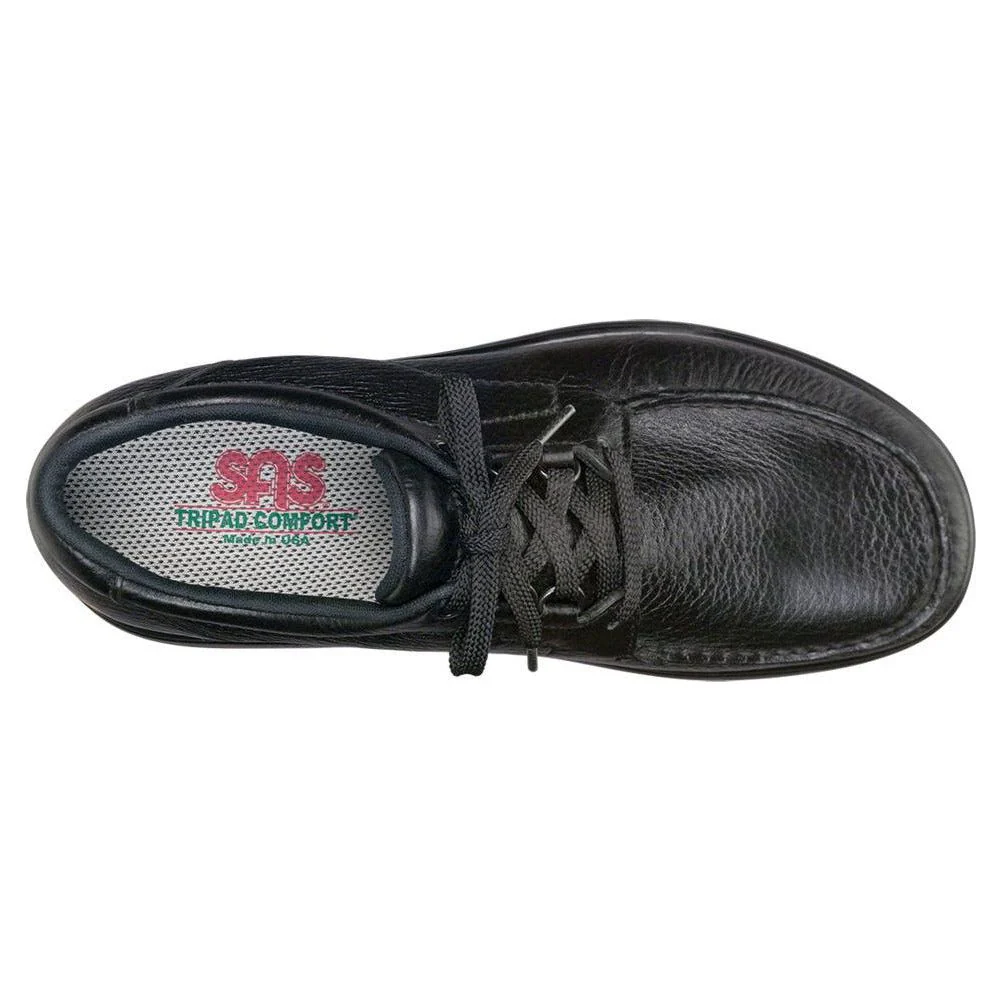 SAS Men's 'Bout Time Lace Up Loafer in Black - Image 4