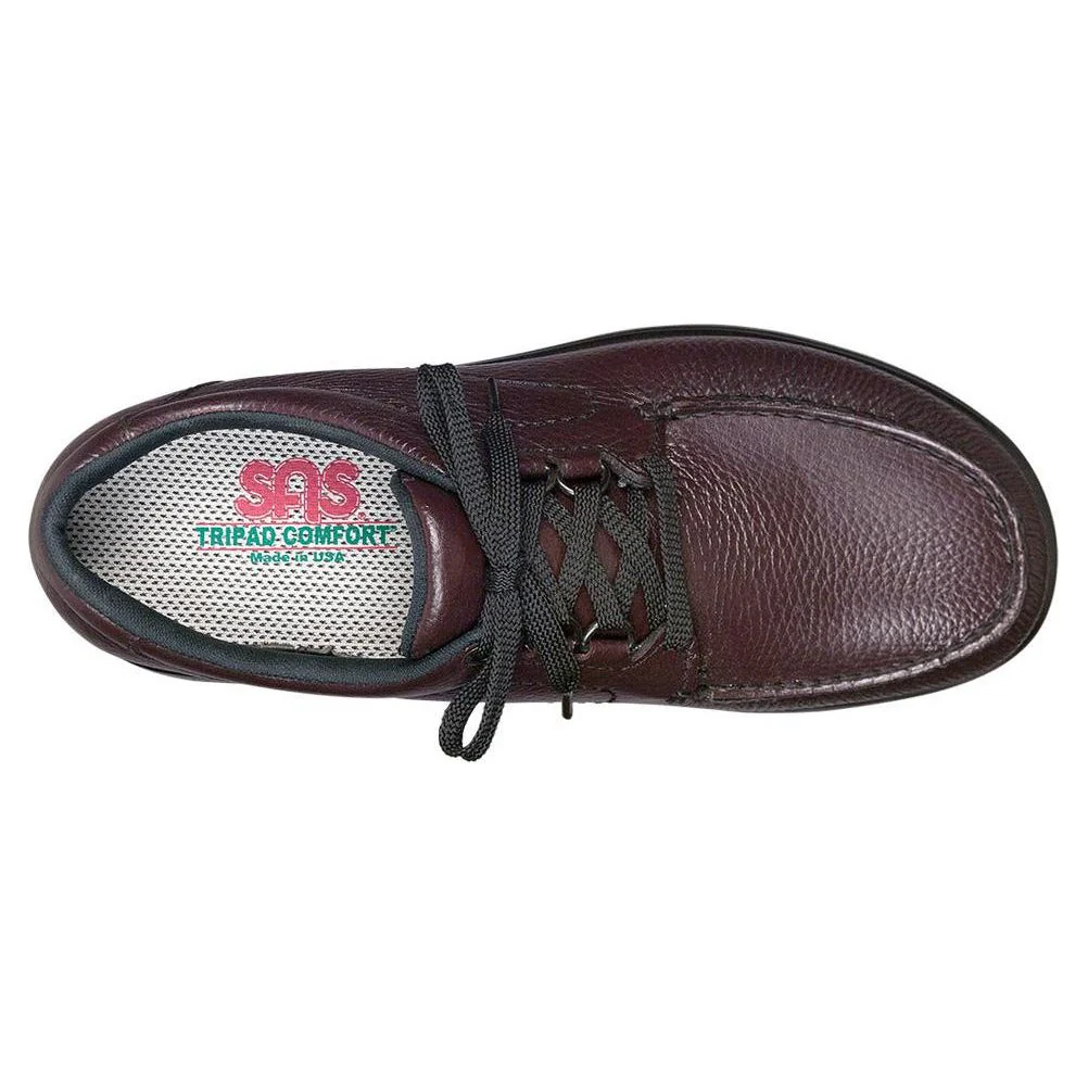 SAS Men's Bout Time Lace Up Loafer in Cordovan - Image 4