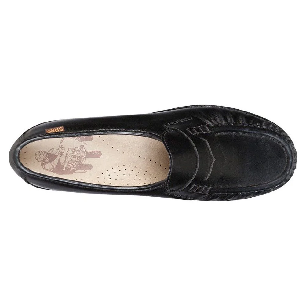 SAS Women's Classic Slip-On in Black Wide - Image 4