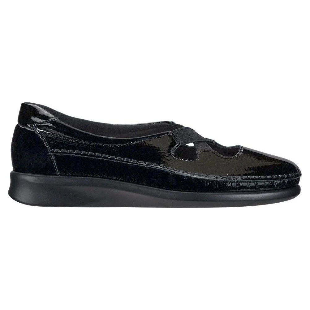SAS Women's Crissy Slip on Loafer in Black Patent Wide - Image 3