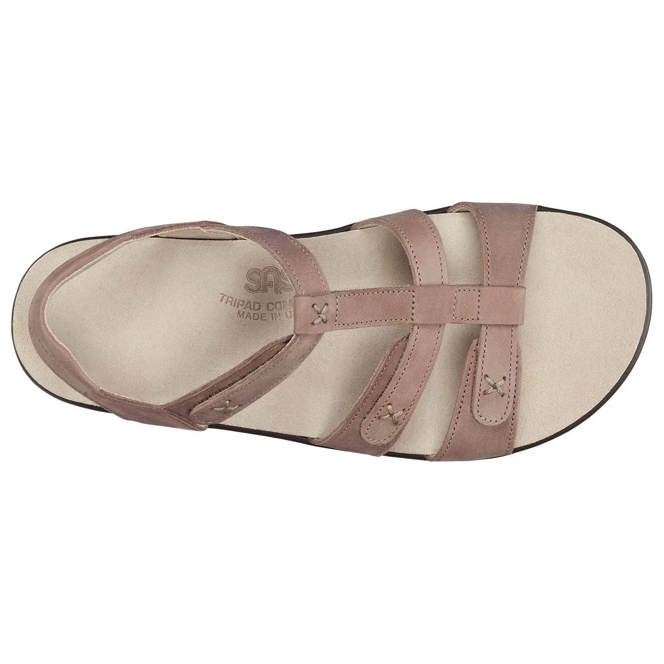 SAS Women's Sorrento T-Strap Sandal in Praline Wide - Image 4