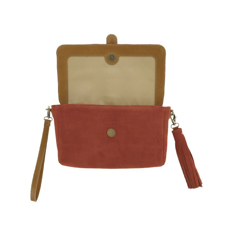 SAS Seight Clutch Handbag in Copper - Image 6
