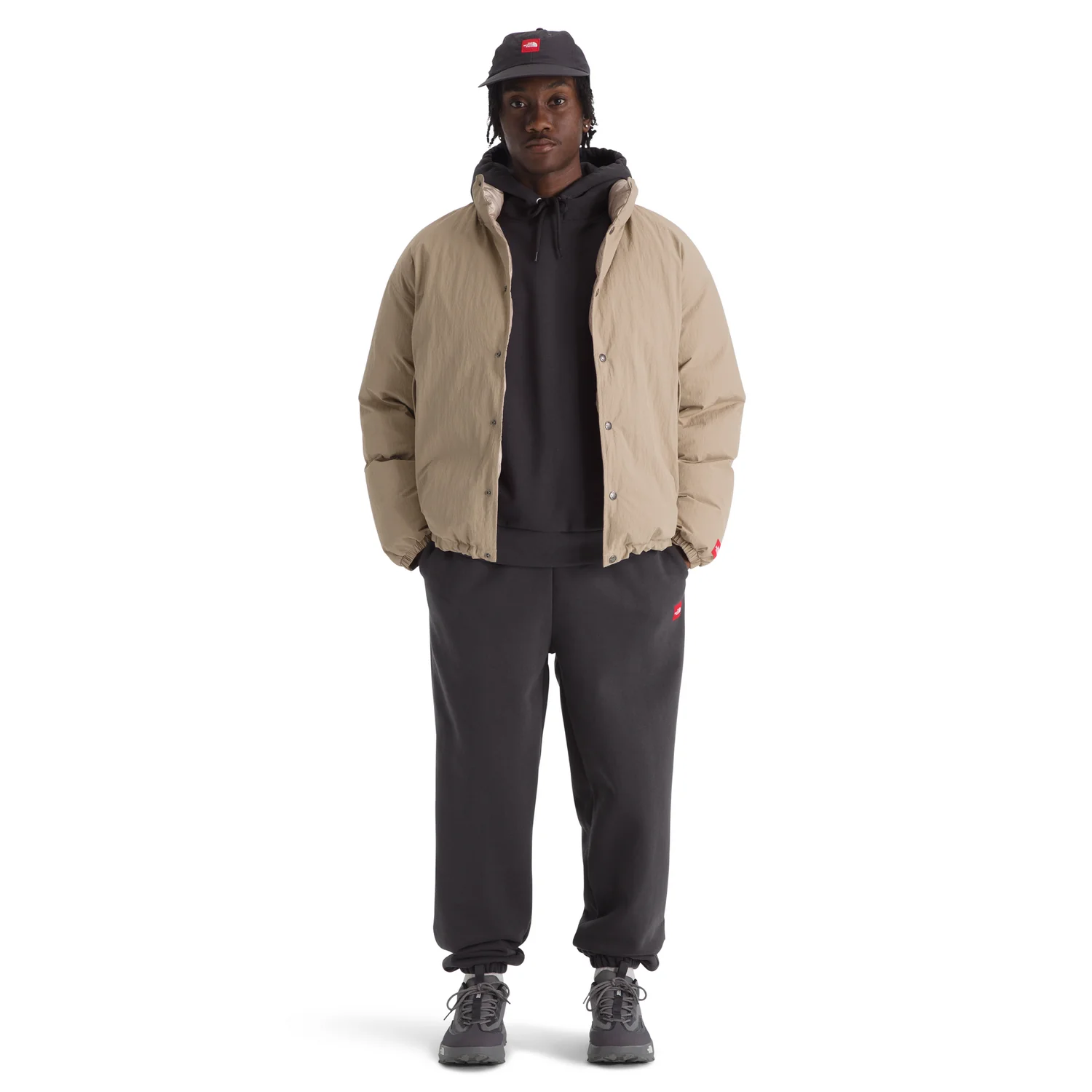 The North Face Men's Red Box Hoodie in Obsidian - Image 6