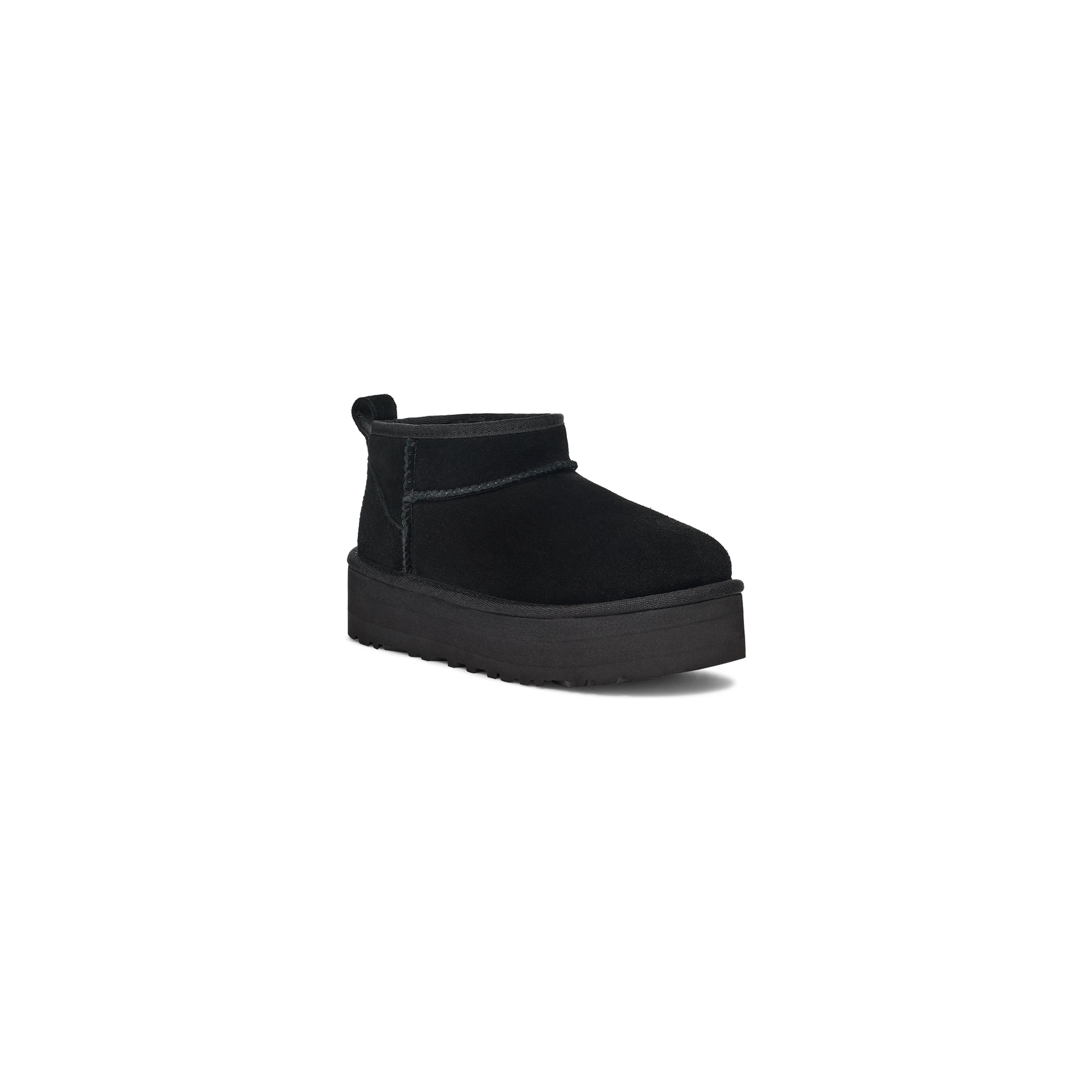 UGG Kid's Classic Ultra Mini Platform in Black - Image 2